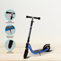 CUZKA - Scooter Lineal para Niños «PIAGIO» Ligth Blue