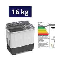 WESTINGHOUSE - Lavadora Semiautomática 16KG WWTM16M2XSWW