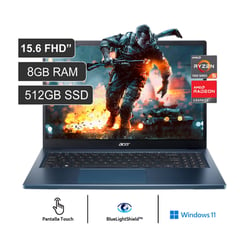 ACER - Laptop 156 Táctil R5 8GB 512GB W11 A315-24PT-R85K