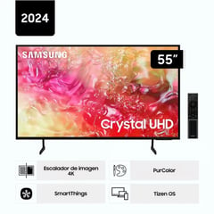 SAMSUNG - Televisor de 55" Smart Tv 4K UHD Tizen OS 2024 55DU7000