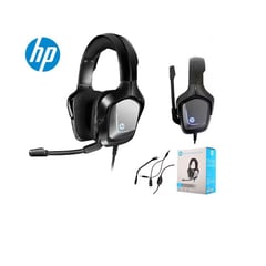 HP - Audìfono GAMER con micrófono H220 conector 35mm y USB - Negro