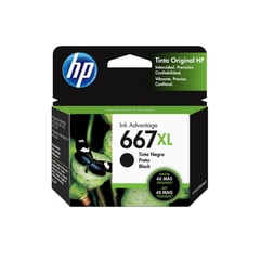 HP - CARTUCHO 667XL NEGRO ORIGINAL