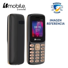 BMOBILE - Teléfono Movil BY LAVA A1 SUPER 2G 18 2G Dual SIM Radio FM - Color Negro Dorado