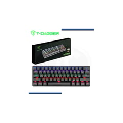 T-DAGGER - Teclado ARENA Rainbow Spanish T-TGK321-BR BLACK