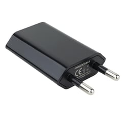 MINI - Nanocable Cargador de Red USB 5V Color Negro