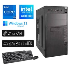 COMPUTADORA PC Core i5 7ma 24GB 512GB SSD 1TB HDD