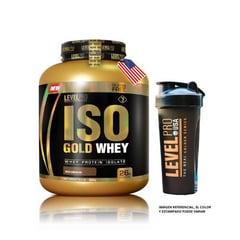 LEVEL PRO SUPPLEMENT SCIENCE - Level Pro Proteina Iso Gold Whey 6.6LB Rich Chocolate