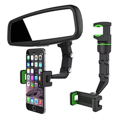 GENERICO - Soporte de celular universal para espejo retrovisor de auto - Verde