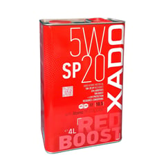 XADO - Aceite sintético de motor 5W-20 SN RED BOOST 4 litros