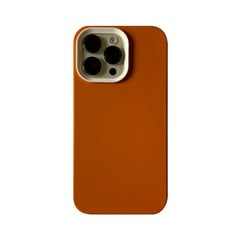 GENERICO - CASE IPHONE 14 DOBLE PROTECCIÓN NARANJA TIERRA - IPH 14