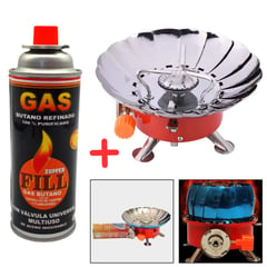 IMPORTADO - Mini Cocina Portatil Campamento Camping + 01 Gas Butano