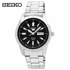SEIKO - Reloj Seiko 5 SNKN13J1 Automático Fecha Acero Inoxidable Dial Negro