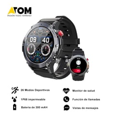 GENERICO - Reloj Inteligente Moderno Atom pro - Negro