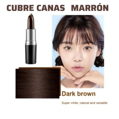 OEM - Barra Labial Cubre Canas 2 en 1 Marrón/negro