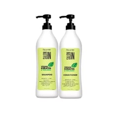 SALON IN - Shampoo mas acondicionador de 1 lt - vegan Keratin & collagen