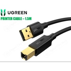 UGREEN - CABLE - IMPRESORA - USB 2.0 - 1.5 METROS - NEGRO