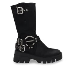 GOTTA - Bota Plataforma Negra Mujer 35985