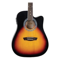 WASHBURN - WA90CEVSB-U - Guitarra electroacústica color sunburst