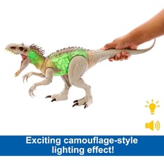 MATTEL - Indominus Rex Camuflaje Luz Sonido y Mov