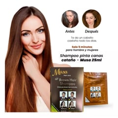 MUSA ACCESORIOS - 10 TINTE SHAMPOO MARRON CLARO