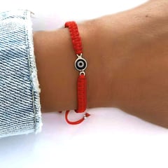 GENERICO - Pulsera Ojo turco con plata Musas Vanidosas