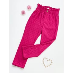 KIDS MASHMELO - Pantalón Labrado Pretina Volteada para Niña