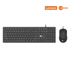 LECCO - PACK TECLADO MOUSE Y AURICULARES ALÁMBRICOS CM102 NEGRO