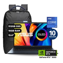 Laptop Vivobook Pro OLED K6502Z 15.6" Intel I7-12650H, 16GB, 512GB SSD, RTX3050 STUDIO, FreeDOS