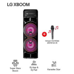 LG - TORRE DE SONIDO XBOOM RNC9 MULTI-BLUETOOTH KARAOKE STAR