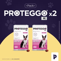 PROTEGGO - ANTIPULGAS PARA PERROS 100 Mg. DE 4,5 A 10 kg. - PACK X 2