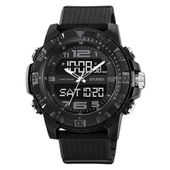 SKMEI - Reloj Raptor 2162 Dual Multifunción 3 Horarios - Negro