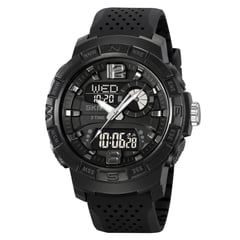 SKMEI - Reloj Force 2163 Dual Multifunción 3 Horarios - Negro