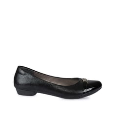 VIALE - Zapato Ballerina Casual ECO-2420 Negro Cuero