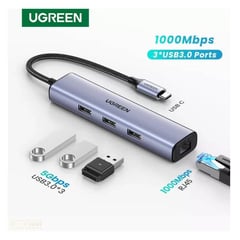 UGREEN - Adaptador USB hub 4 en 1