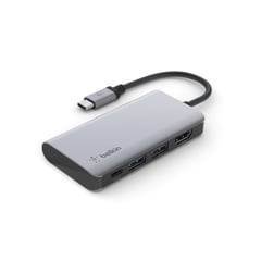 BELKIN - Adaptador 4-In-1 Hub Multipuertos Usb-C (AVC006BTSGY)