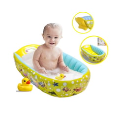 CENTURY SPRING - BAÑERA INFLABLE PORTATIL PARA BEBES - COLOR amarillo