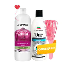 BABARIA - Duo Shampoo Cebolla más Acondicionador Due Brasiliana + Regalo