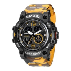 SMAEL - Reloj Deportivo 8007 Camuflaje Resistente