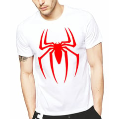 GENERICO - Polo manga corta D Nuñez - Hombre araña blanco - unisex