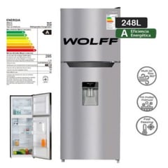 WOLFF - Refrigeradora No Frost WRF265D de 248L