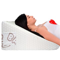 GENERICO - ALMOHADA COJIN ANTIREFLUJO BAMBOO 60x55x25 CM