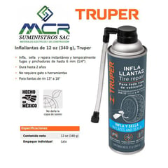 TRUPER - INFLA , REPARA Y SELLA LLANTAS 12 oz (340 g)