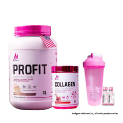 MSLAVA FIT - PROFIT 2.400 LB VAINILLA + COLLAGEN HYDROLYZED 500GR FRUITPUNCH