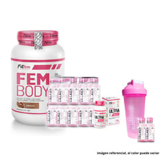 FITFEM - FEM BODY 1.5KG FRESA + ULTRA FEM 66 CPS + 30 COLLAGEN FIT