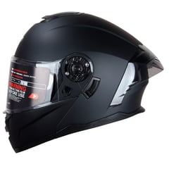 GENERICO - CASCO HOKEN FLIP UP NEGRO TALLA ¨M¨