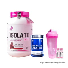 MSLAVA FIT - ISOLATE FIT 2.650 LB CHOCOLATE + 100% CREATINE SUPREME NUTRITION