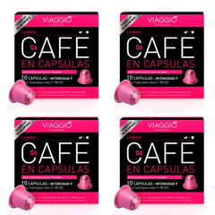 VIAGGIO ESPRESSO - Pack Viaggio Lungo: 40 cápsulas de café para el sistema Nespresso® original