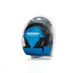 MICRONICS - Auriculares DJ con Micrófono Platinum MIC-H701-Negro