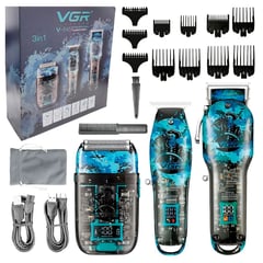 GENERICO - Maquina Corte Combo 3 En 1 Vgr Peluquera Patillera Shaver V-645