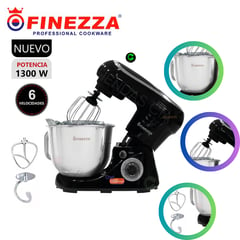 FINEZZA - Batidora orbital 1300w fz-6822b 6 velocidades - NEGRO